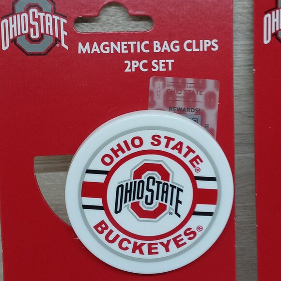 Ohio State Magnetic Bag Clips 2 PC Set Ohio State Buckeyes Lot of 2 - Picture 4 of 4